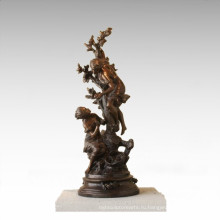 Детский рисунок Статуя Фруктовые деревья Дети Бронзовая скульптура TPE-925